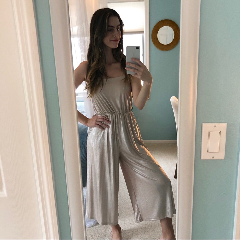 Champagne Jumpsuit - Size Small